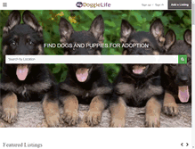 Tablet Screenshot of doggielife.com